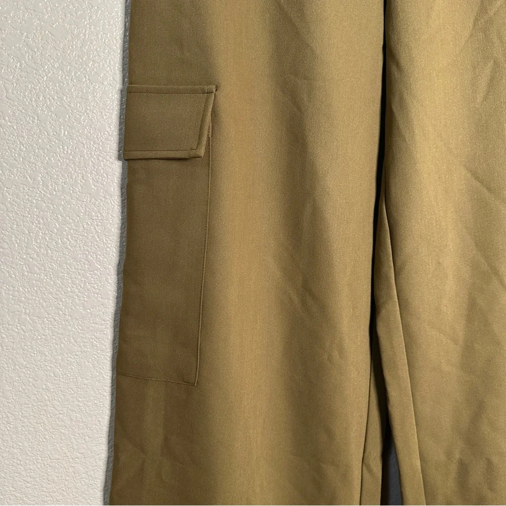 Wayf Olive Cargo Wide Leg‎ Pants Sz Small - Picture 5 of 13